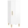 Stylish High Gloss White Sideboard - 34.5x34x90 cm