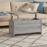 Coffee Table Grey Sonoma 102x55.5x52.5 cm Engineered Wood Colour grey sonoma Quantity in Package 1 