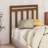 Stylish Honey Brown Bed Headboard - Solid Pine Wood | HipoMarket