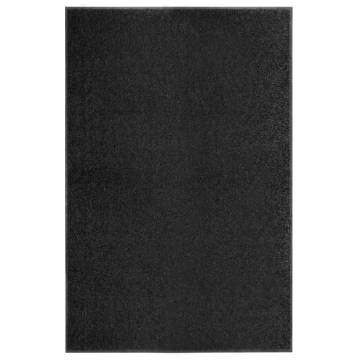 Washable Black Doormat 120x180 cm - Durable & Non-Slip