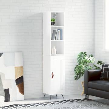 Highboard High Gloss White | Stylish Storage Solution