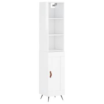 Highboard High Gloss White | Stylish Storage Solution