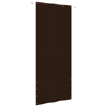 Brown Balcony Screen 100x240 cm - Water-Resistant Oxford Fabric