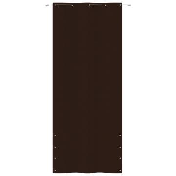 Brown Balcony Screen 100x240 cm - Water-Resistant Oxford Fabric