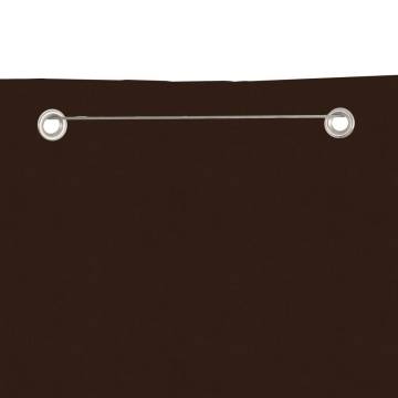 Brown Balcony Screen 100x240 cm - Water-Resistant Oxford Fabric