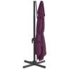 Cantilever Umbrella with Aluminium Pole - Bordeaux Red 400x300 cm