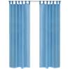 Turquoise Sheer Curtain 140 x 225 cm 2 pcs Colour turquoise Size 140 x 225 cm Quantity in Package 2 