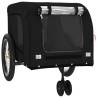 Pet Bike Trailer - Black Oxford Fabric & Iron | HipoMarket