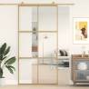 Sliding Door Gold 102.5x205 cm Clear ESG Glass and Aluminium Colour gold Size 102.5 x 205 cm Quantity in Package 1 Pattern 3x2 grids 