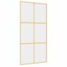 Elegant Gold Sliding Door 102.5x205 cm Clear ESG Glass