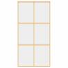 Elegant Gold Sliding Door 102.5x205 cm Clear ESG Glass