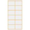 Sliding Door Gold 102.5x205 cm - Clear ESG Glass & Aluminium