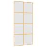 Sliding Door Gold 102.5x205 cm - Frosted Glass & Aluminium