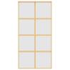 Sliding Door Gold 102.5x205 cm - Frosted Glass & Aluminium