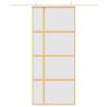 Gold Sliding Door 90x205 cm with Frosted ESG Glass | HipoMarket