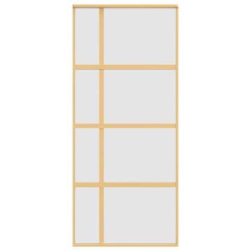 Gold Sliding Door 90x205 cm with Frosted ESG Glass | HipoMarket