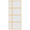 Gold Sliding Door 90x205 cm with Frosted ESG Glass | HipoMarket