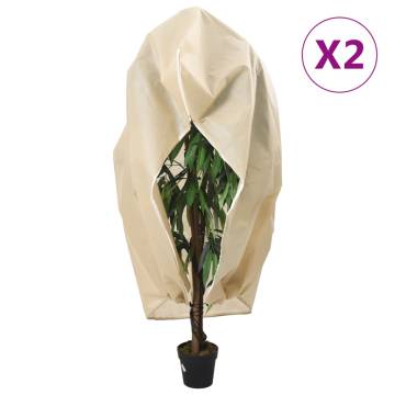 Plant Fleece Covers with Zip - 2 pcs | 70 g/m² | 1.2x1.8 m