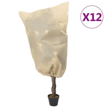 Plant Fleece Covers with Drawstring - 12 Pcs | HipoMarket