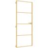 Interior Door Slim Golden | Tempered Glass & Aluminium 83x201.5cm