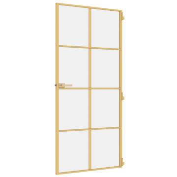 Interior Door Slim Golden 93x201.5 cm - Modern Glass & Aluminium