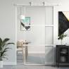 Sliding Door White 102.5x205 cm Tempered Glass and Aluminium Colour white and transparent Size 102.5 x 205 cm Quantity in Package 1 Pattern 2 horizontal bars 