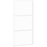 Sliding Door White 102.5x205 cm - Tempered Glass & Aluminium