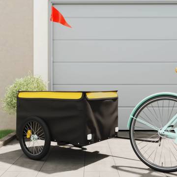 Bike Trailer Black and Yellow 45 kg - Durable and Versatile