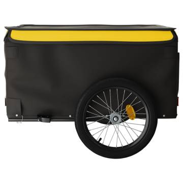 Bike Trailer Black and Yellow 45 kg - Durable and Versatile