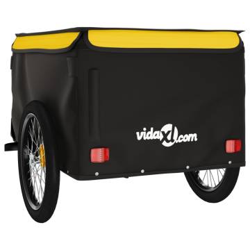 Bike Trailer Black and Yellow 45 kg - Durable and Versatile