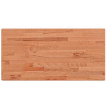 Solid Wood Beech Bathroom Countertop 100x50 cm - Hipomarket