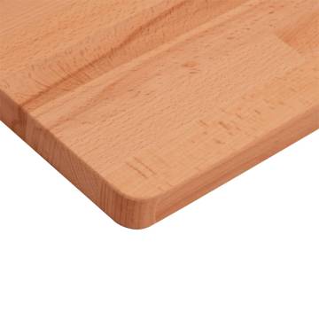 Solid Wood Beech Bathroom Countertop 100x50 cm - Hipomarket