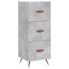 Elegant Highboard in Concrete Grey - 34.5x34x180 cm