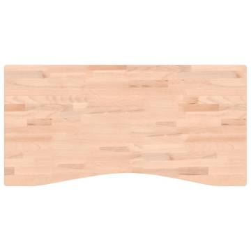 Solid Wood Beech Desk Top 100x(45-50)x1.5 cm | Hipomarket