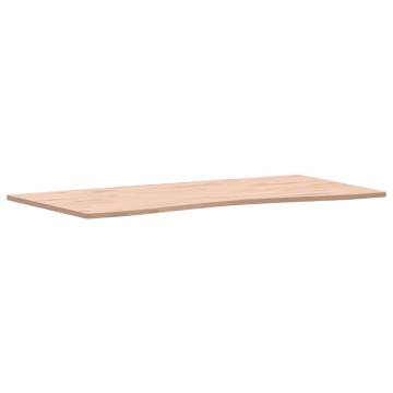 Solid Wood Beech Desk Top 100x(45-50)x1.5 cm | Hipomarket