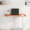 Desk Top 80x(36-40)x1.5 cm Solid Wood Beech Colour brown Size 80 x (36-40) x 1.5 cm 