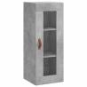 Elegant Highboard in Concrete Grey - 34.5x34x180 cm