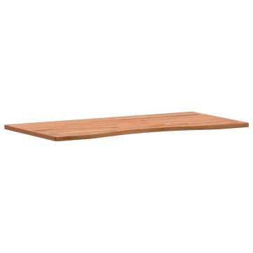 Solid Wood Beech Desk Top - 80x(36-40)x1.5 cm | HipoMarket