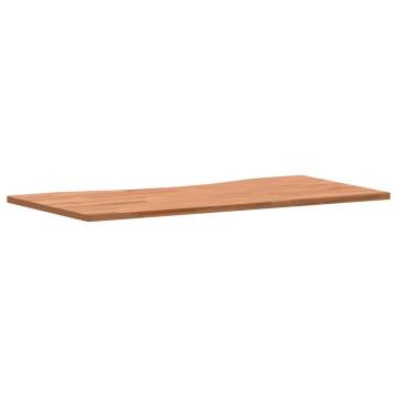 Solid Wood Beech Desk Top - 80x(36-40)x1.5 cm | HipoMarket