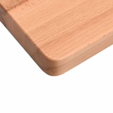 Solid Wood Beech Desk Top - 80x(36-40)x1.5 cm | HipoMarket