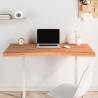 Desk Top 110x(55-60)x4 cm Solid Wood Beech Colour brown Size 110 x (55-60) x 4 cm 