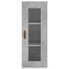 Elegant Highboard in Concrete Grey - 34.5x34x180 cm