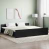 Bed Frame with Headboard with Footboard Black 180x200 cm Super King Colour black Size 180 x 200 cm 