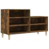 Shoe Cabinet Smoked Oak - Stylish Storage 102x36x60 cm