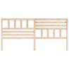 Stylish Solid Wood Pine Bed Headboard | 186x4x100 cm