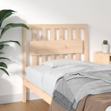 Bed Headboard 95.5x4x100 cm | Solid Pine Wood Design