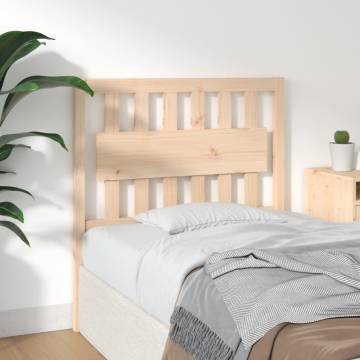 Bed Headboard 95.5x4x100 cm | Solid Pine Wood Design