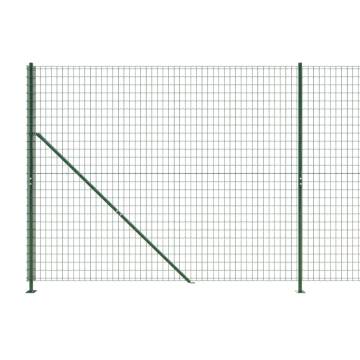 Wire Mesh Fence with Flange Green 1.6x25 m - Durable & Versatile