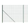 Wire Mesh Fence with Flange Green 1.6x25 m - Durable & Versatile