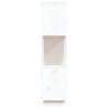 Book Cabinet & Room Divider - White Solid Pine 80x25x101 cm